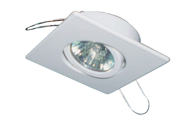 Spot De Embutir Plana Quadrada WS 0093 Branco - WS Iluminação