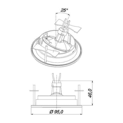 Spot De Embutir Plana Redonda WS 0012 Branco - WS Iluminação
