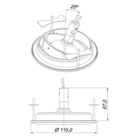 Spot De Embutir Plana Redonda WS 0202 Branco - WS Iluminação