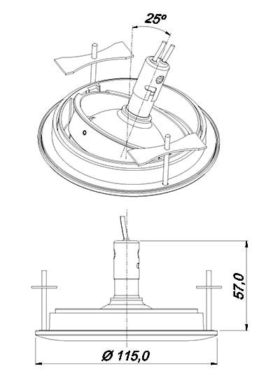 Spot De Embutir Plana Redonda WS 0202 Branco - WS Iluminação