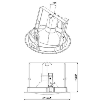Spot De Embutir Plana Redonda WS 0402 Branco - WS Iluminação