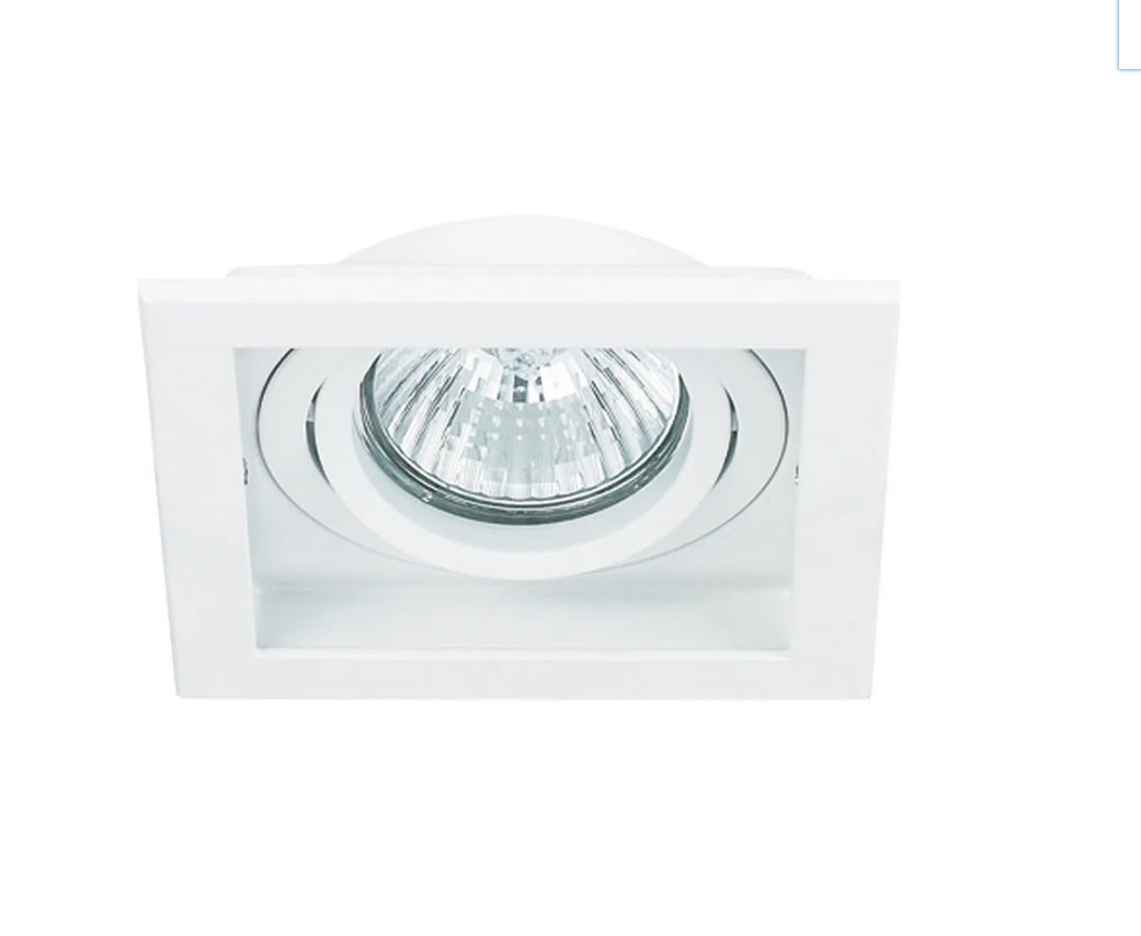 Spot de Embutir Quadrado Branco - NS7301B