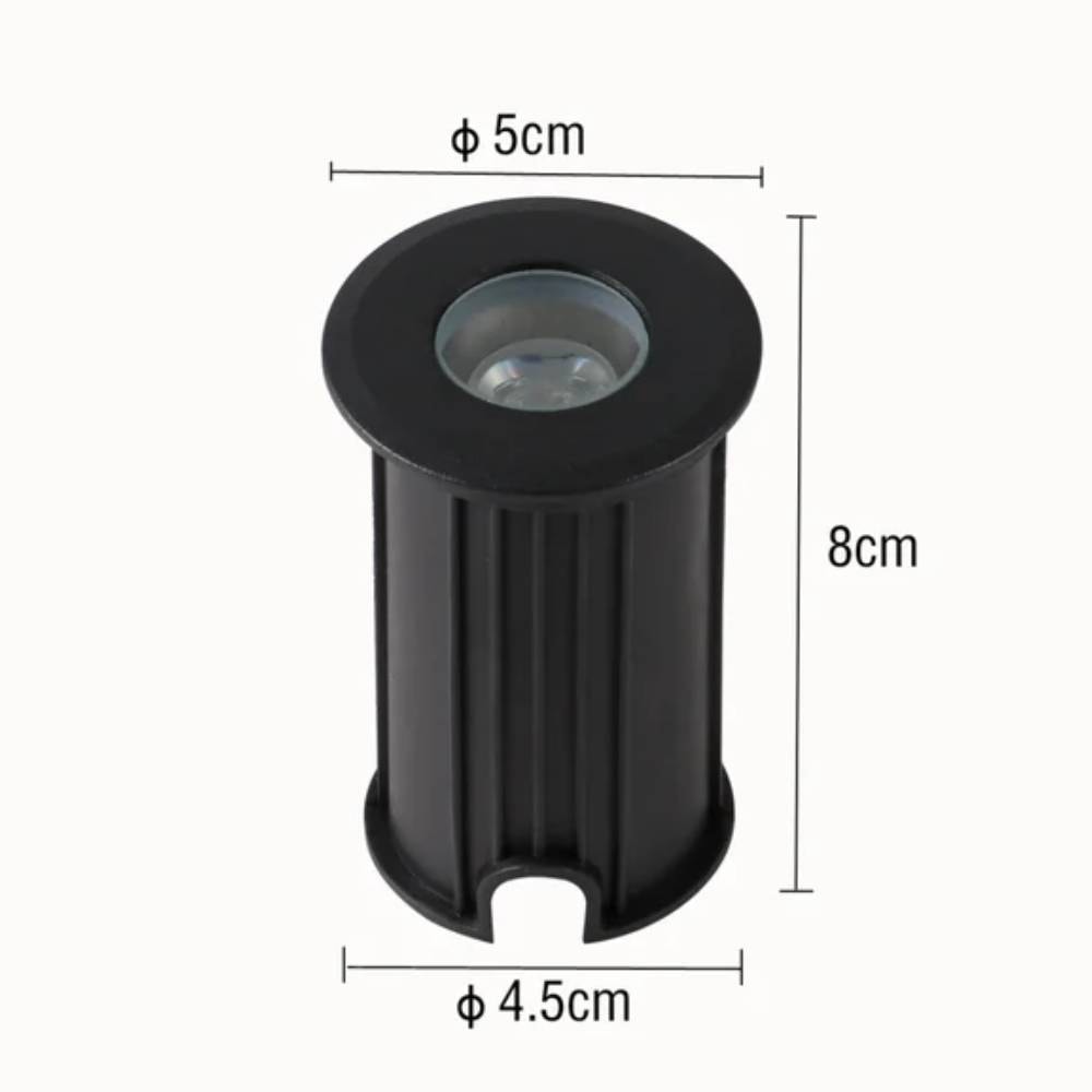 Spot de Embutir Solo Pinne 2W 3000K Preto - 6339