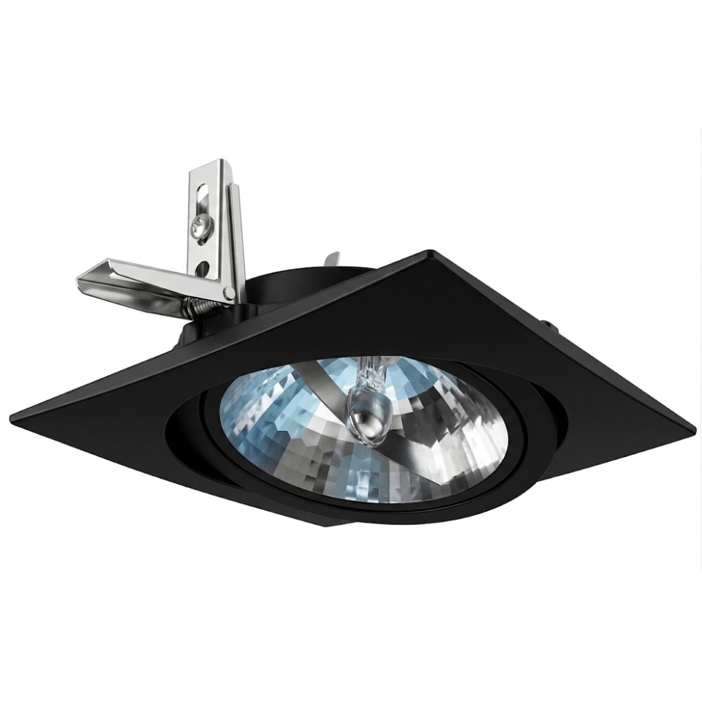 Spot de Embutir WS AR111 Quadrado Preto - 0301PR