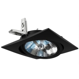 Spot de Embutir WS AR111 Quadrado Preto - 0301PR