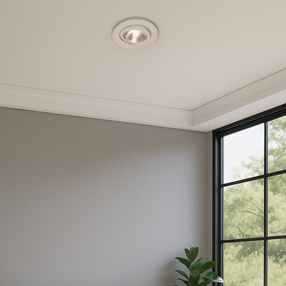 Spot De Embutir WS Plana Redonda PAR20 Branco - WS0166PR