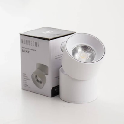 Spot de Sobrepor Nordecor LED Alny 10W 3000K Branco - 2134