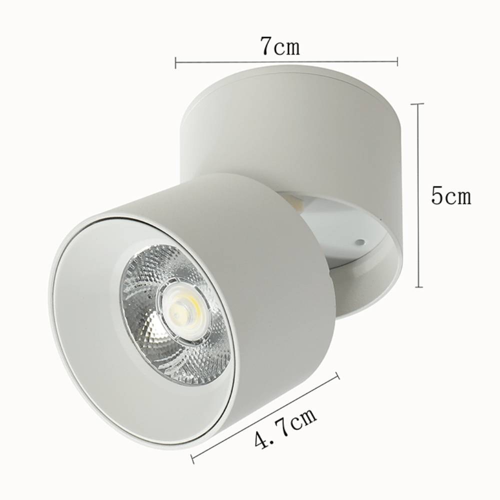 Spot de Sobrepor Nordecor LED Alny 10W 3000K Branco - 2134