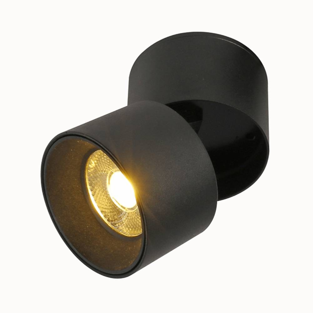 Spot de Sobrepor Nordecor LED Alny 10W 3000K Preto - 2135