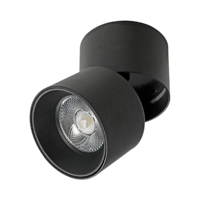 Spot de Sobrepor Nordecor LED Alny 10W 3000K Preto - 2135