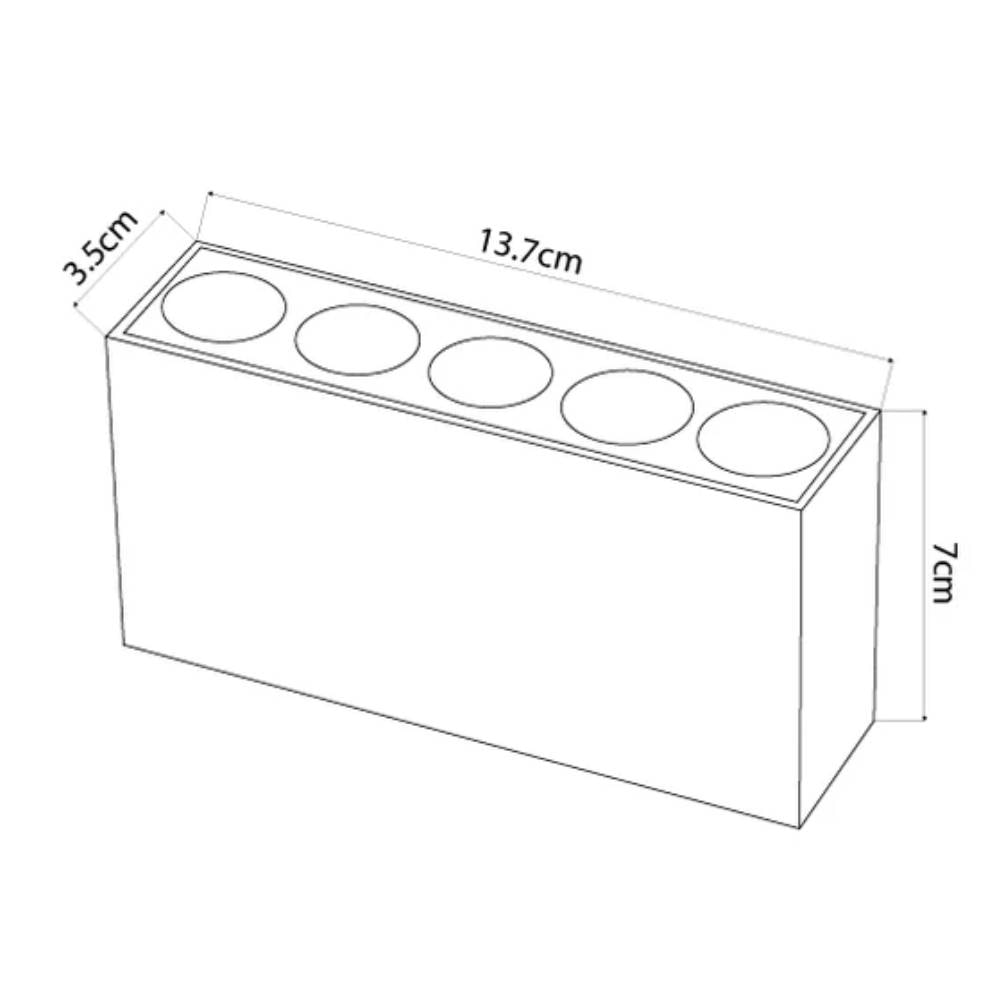 Spot de Sobrepor Nordecor LED Downlight Powerus 10W 3000K Branco - 6389