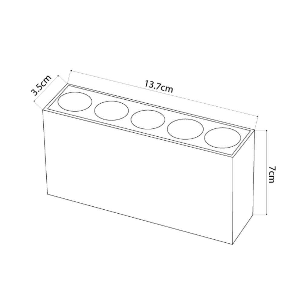 Spot de Sobrepor Nordecor LED Downlight Powerus 10W 3000K Preto - 6390