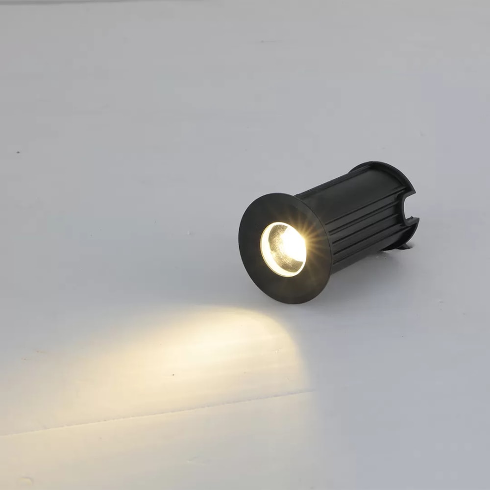 Spot de Solo Led Nordecor MIES IP67 15' 2W 3K Preto - 6441