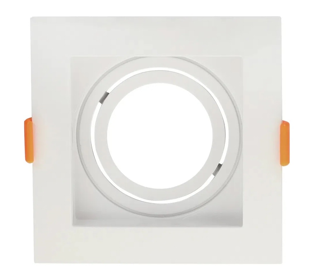 Spot Evoled Embutir Quadrado Mr16 Gu10 Branco - Le-5003
