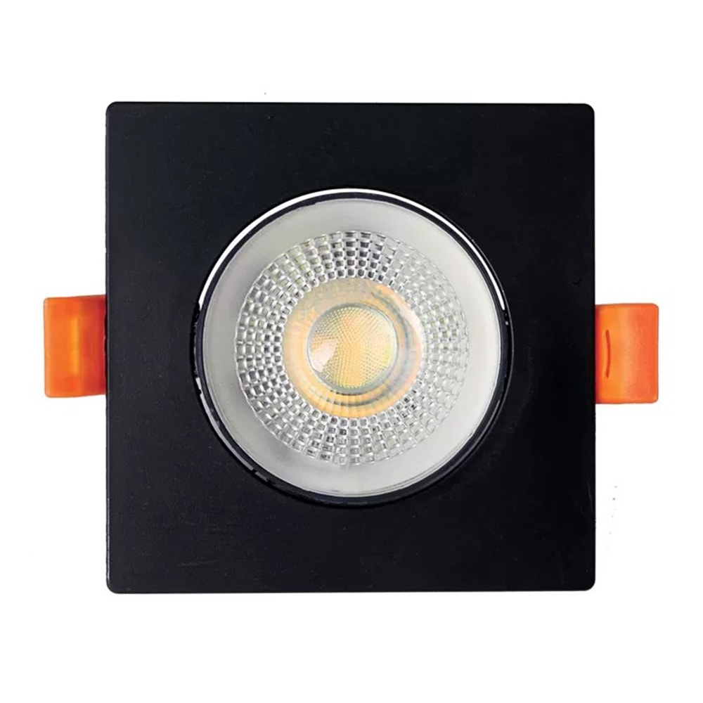 Spot LED LLUMM Easy Quadrado Preto 5W 6000K - 40236