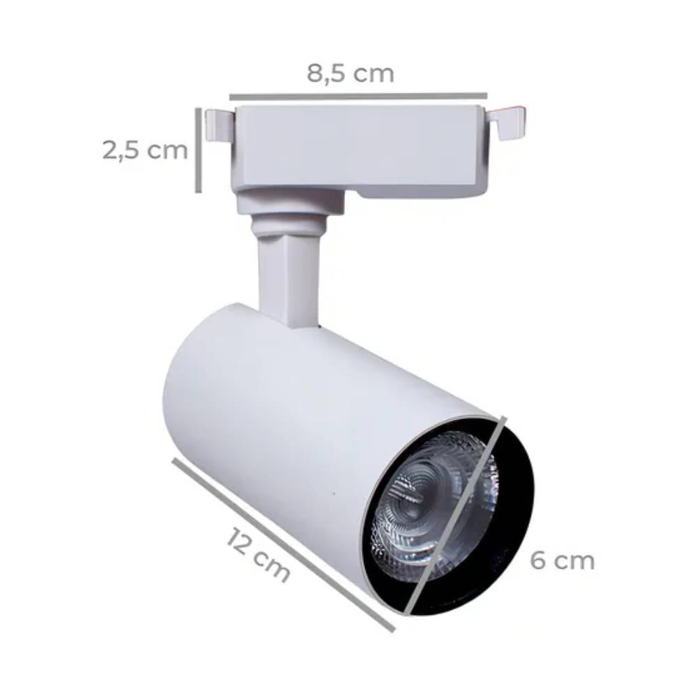 Spot para Trilho Delis LED 12W 4000K Branco - DS7129