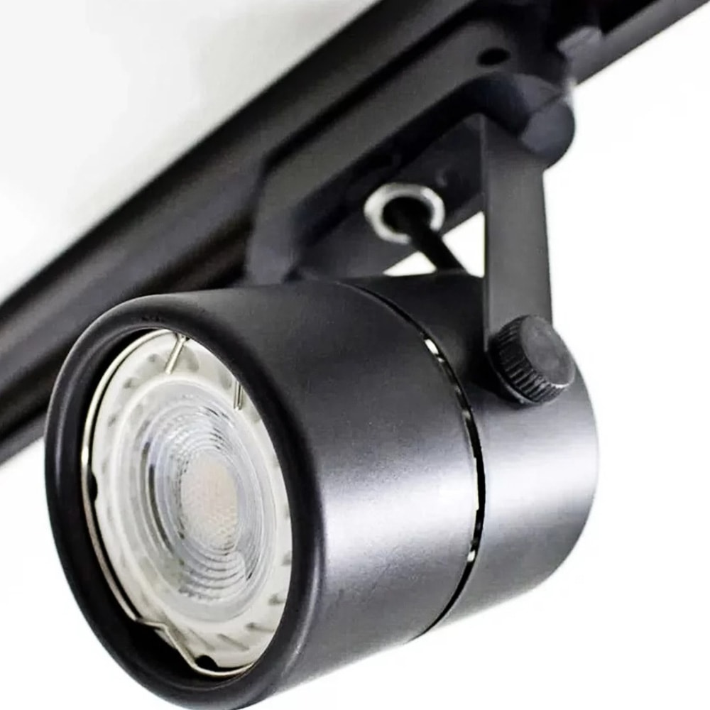 Spot para Trilho Eletrificado Dicróica GU10 Preto Delis - DS2309