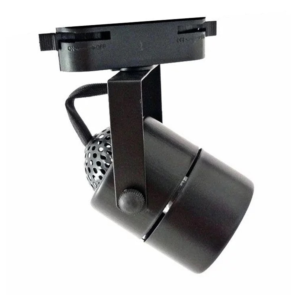 Spot para Trilho Eletrificado Dicróica GU10 Preto Delis - DS2309