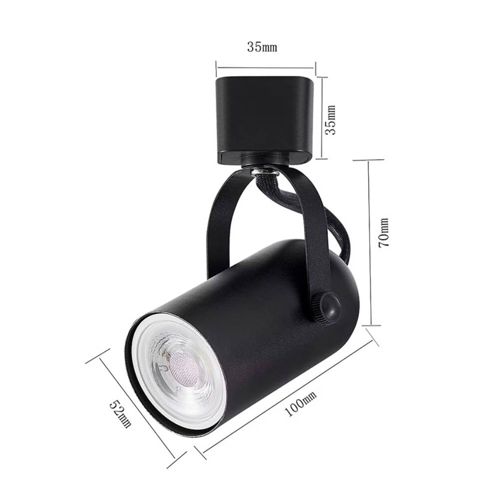 Spot para Trilho Nordecor Lille Preto MR16 - 6640