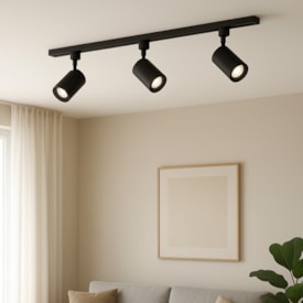 Spot Para Trilho Upled LED 7W 6K Preto - SPOT-T-7W-6K-PT