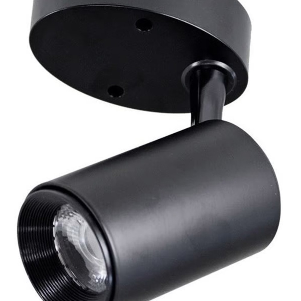 Spot Sobrepor Led 7w 6000k Preto Bivolt Delis - Ds7079
