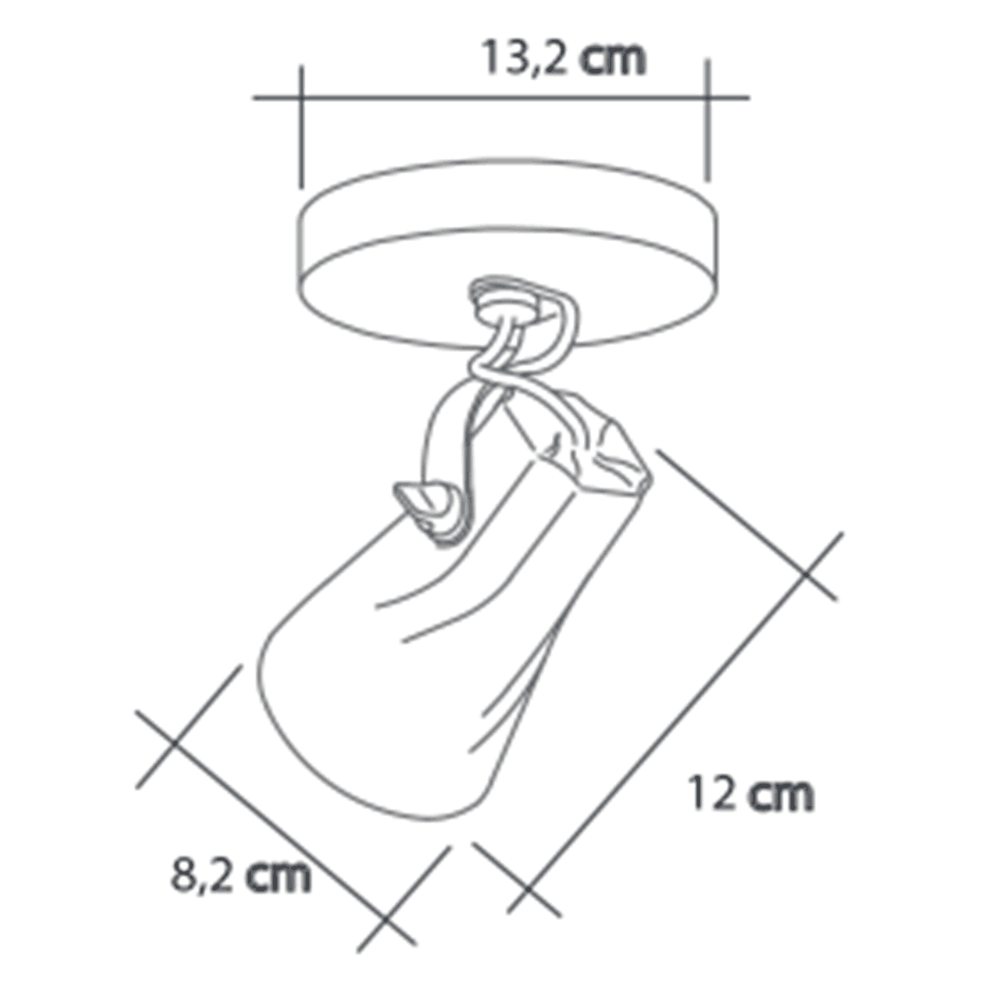 Spot Spiralle Octa Preto 147190037 - Startec