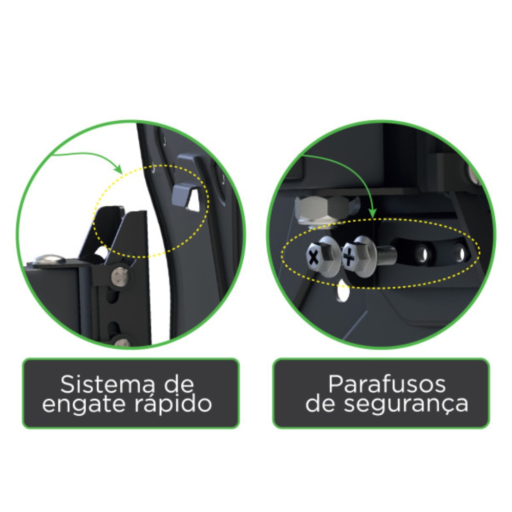 Suporte de TV Articulado Parede ELG de 15