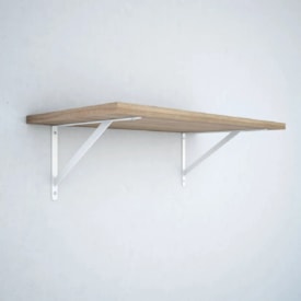 Suporte Para Prateleira 20cm 3mm Branco Baricar