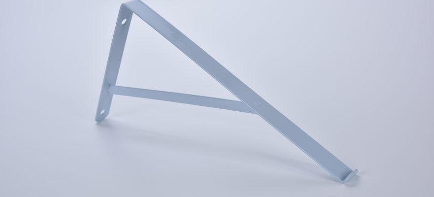 Suporte Para Prateleira 40cm 3mm Branco Baricar