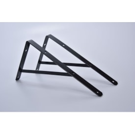 Suporte Para Prateleira Baricar 25cm 3mm Preto - 542pt
