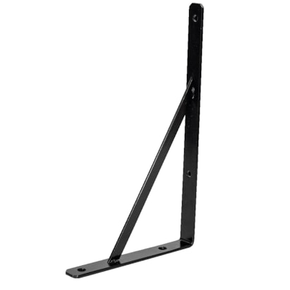 Suporte Para Prateleira Baricar 30cm 3mm Preto - 543pt
