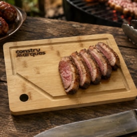 Tábua de Corte de Carne Construmarques 30x20cm Retangular