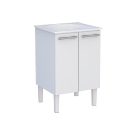 Tanque com Gabinete em Aço Cozimax Venus 56,9cm Branco - 89435