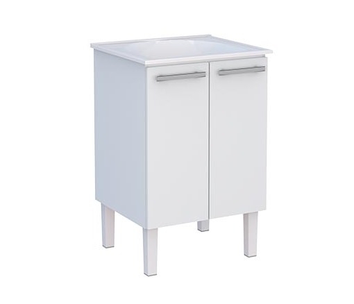 Tanque com Gabinete em Aço Cozimax Venus 56,9cm Branco - 89435