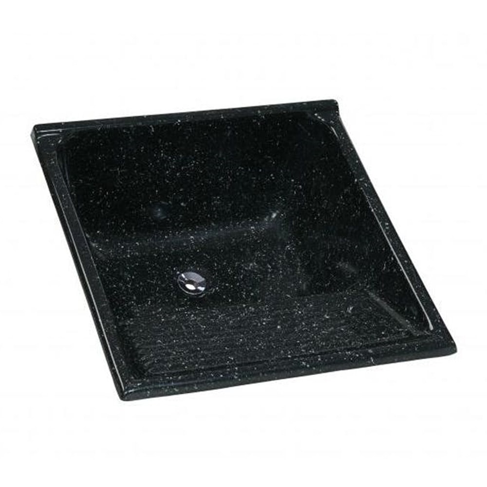 Tanque de Lavar Roupa A.J.Rorato em Mármore Sintético 27L Preto - 500308