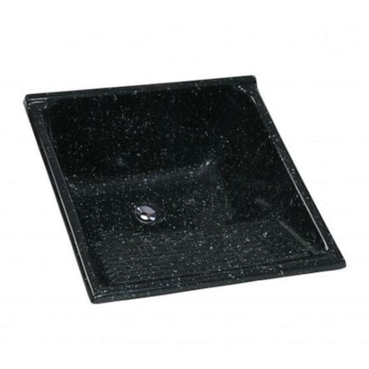 Tanque de Lavar Roupa A.J.Rorato em Mármore Sintético 27L Preto - 500308