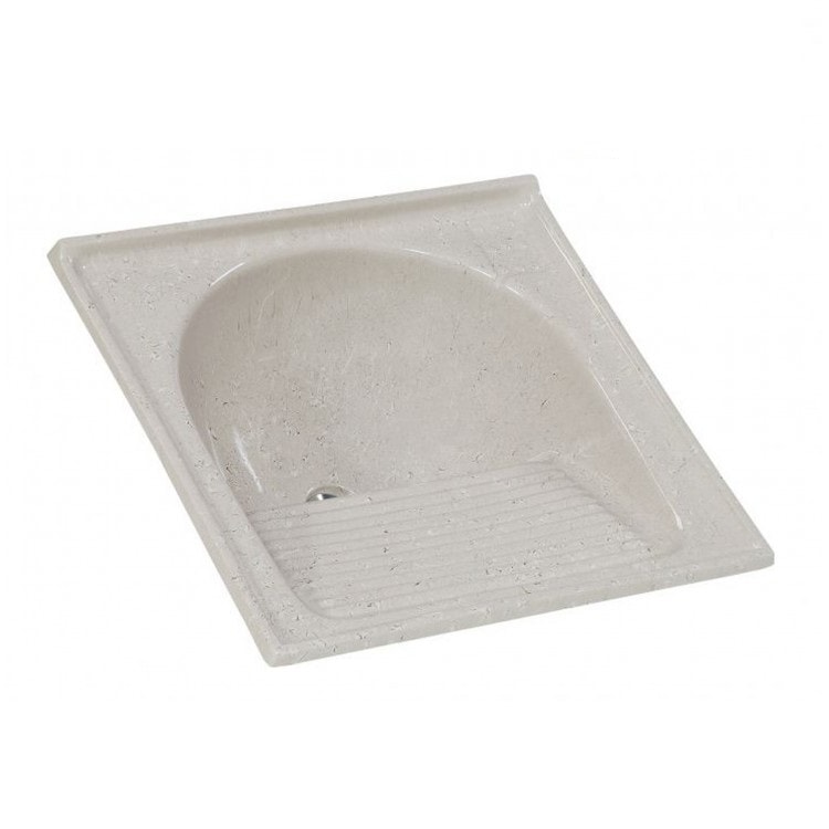 Tanque de Lavar Roupa A.J.Rorato em Mármore Sintético 27L Travertino - 500314