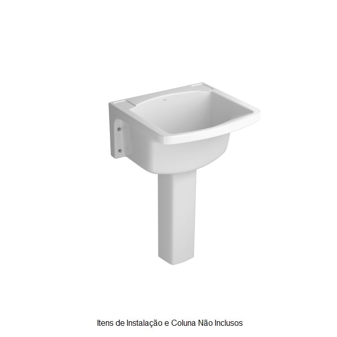 Tanque de Lavar Roupa Deca Médio em Louça 30L Branco - TQ.02.17