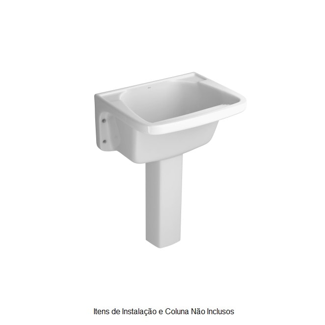 Tanque de Lavar Roupa Deca Médio em Louça 40L Branco - TQ.03.17