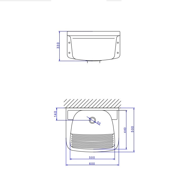 Tanque de Lavar Roupa Deca Médio em Louça 40L Branco - TQ.03.17