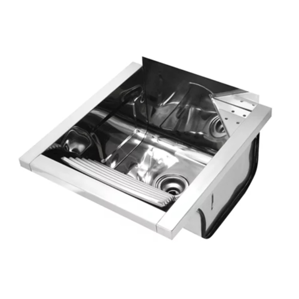 Tanque de Lavar Roupa Docol Aço Inox 23L 44x47,5cm - 17047CH