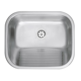 Tanque de Lavar Roupa Encaixe Aço Inox Acetinado Tramontina Hera 30L 50x40cm - 94400107