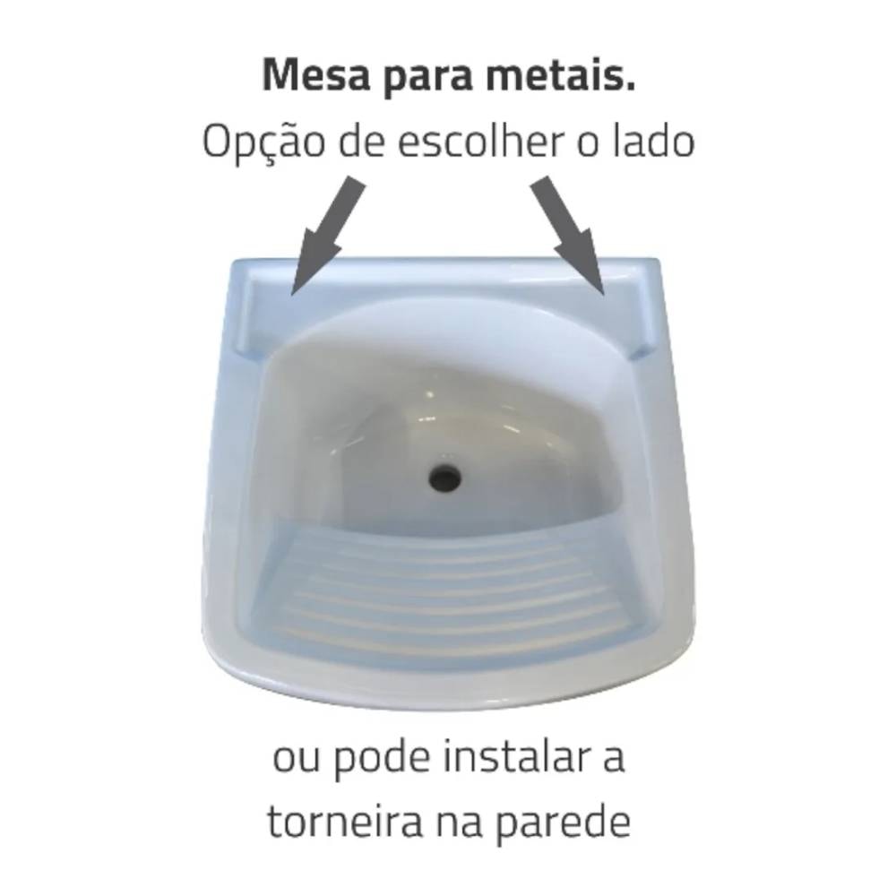 Tanque de Lavar Roupa Icasa em Louça 27L Branco - IT200