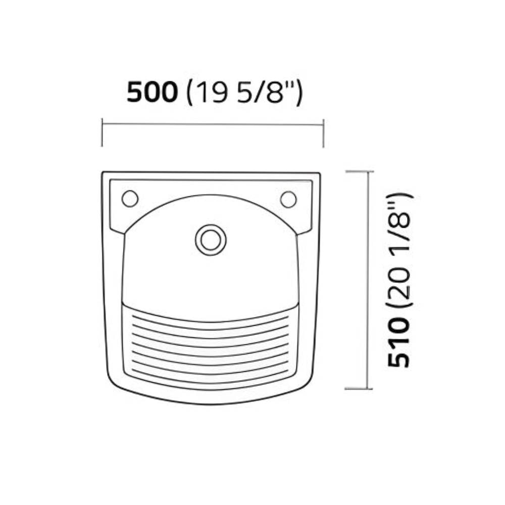 Tanque de Lavar Roupa Icasa em Louça 27L Branco - IT200