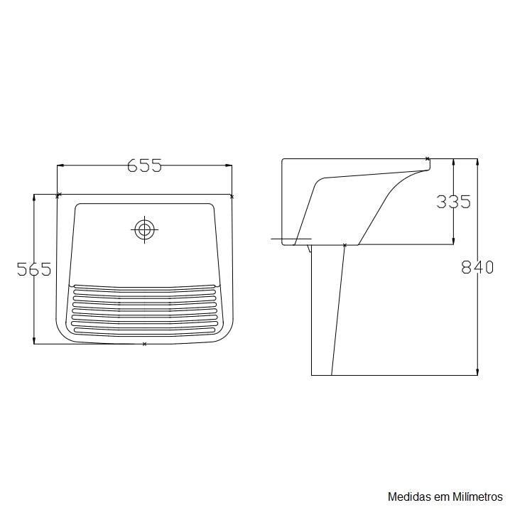 Tanque de Lavar Roupa Incepa GG em Louça 47L Branco - 51262