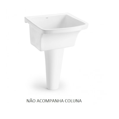 Tanque de Lavar Roupa Incepa Médio em Louça 31L Branco - 51265