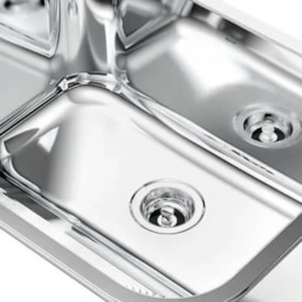 Tanque de Lavar Roupa Monobloco Inox Docol Alto Brilho 50x40x23cm 32L - 90017041159