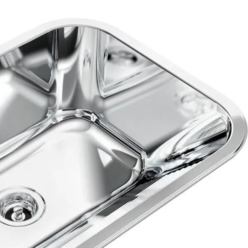 Tanque de Lavar Roupa Monobloco Inox Docol Alto Brilho 50x40x23cm 32L - 90017041159