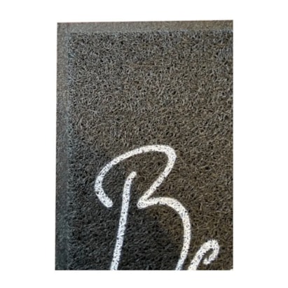 Tapete Kapazi Vinil Preto Bem Vindo Light 60x40cm - 017303VC1