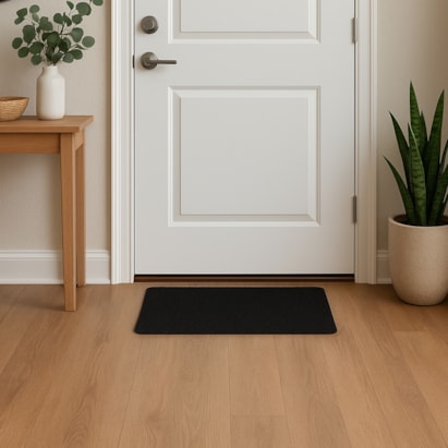 Tapete Kapazi Vinil Silver Preto 60x40cm 10mm - 01440301